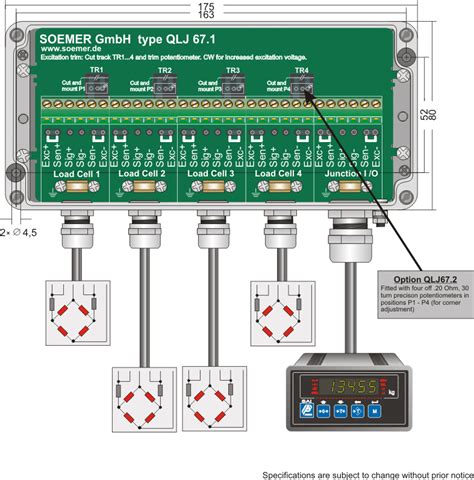 digital junction box load cell|load cell junction box schematic.